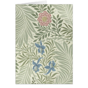 Cartão William Morris Larkspur Floral Wallpaper