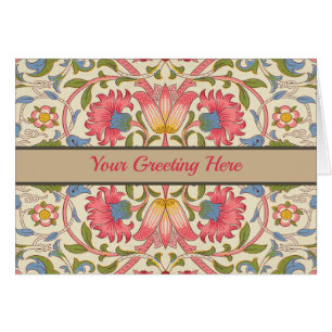 Cartão William Morris Lodden floral wallpaper