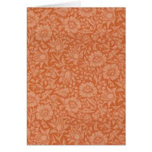 Cartão William Morris Mallow Floral Wallpaper Design