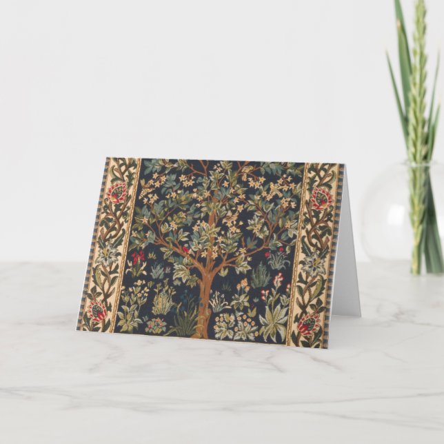 Cartão William Morris - Original Da Árvore Da Vida (Frente)