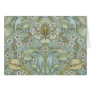 Cartão William Morris Primavera Thicket Classic Pattern