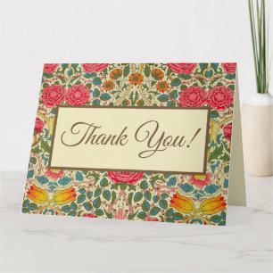 Cartão William Morris Rosa Floral Chintz Rosa