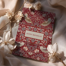 Cartão William Morris Strawberry Thef Card