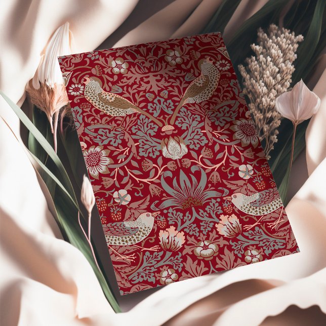 Cartão William Morris Strawberry Thef Card (Criador carregado)