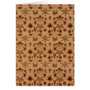 Cartão William Morris Vintage Tecido Art Card 28