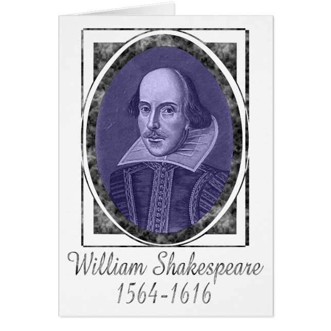 Cartão William Shakespeare (Frente)