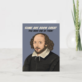 Cartão William Shakespeare Alguns são aniversário de Exce