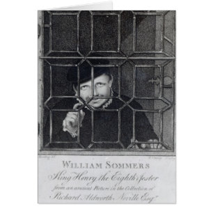 Cartão William Sommers, gravado por R. Braçadeira, 1794