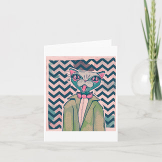 Cartão William The Cat Sticker