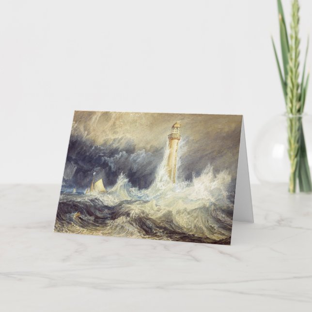 Cartão William Turner - Farol Bell Rock (Frente)