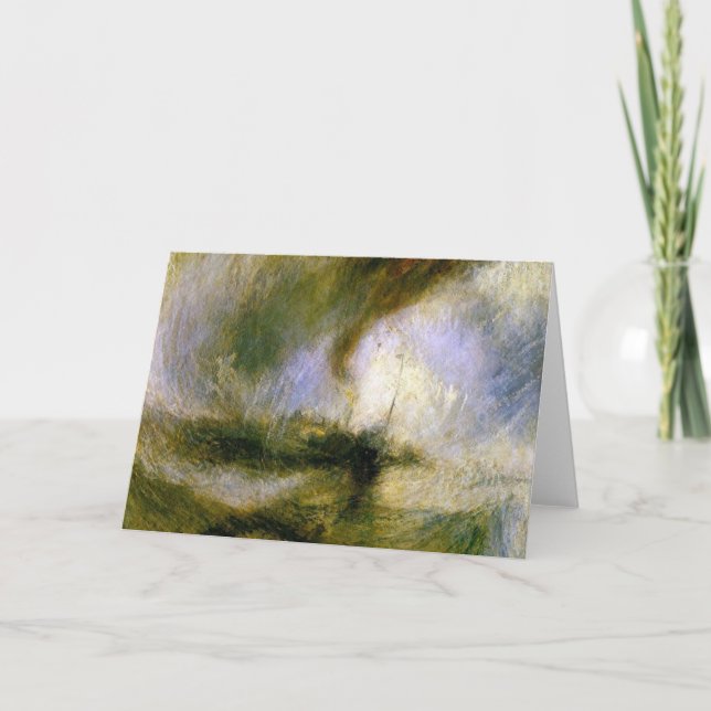 Cartão william turner - nevasca (Frente)