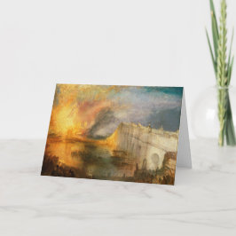 Cartão William Turner - The Burning of the Parliament