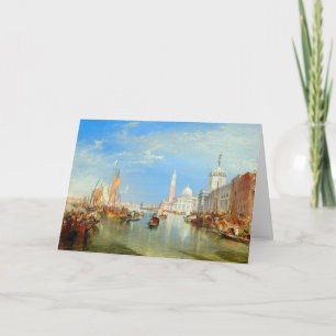 Cartão William Turner - Venice, The Dogana & San Giorgio