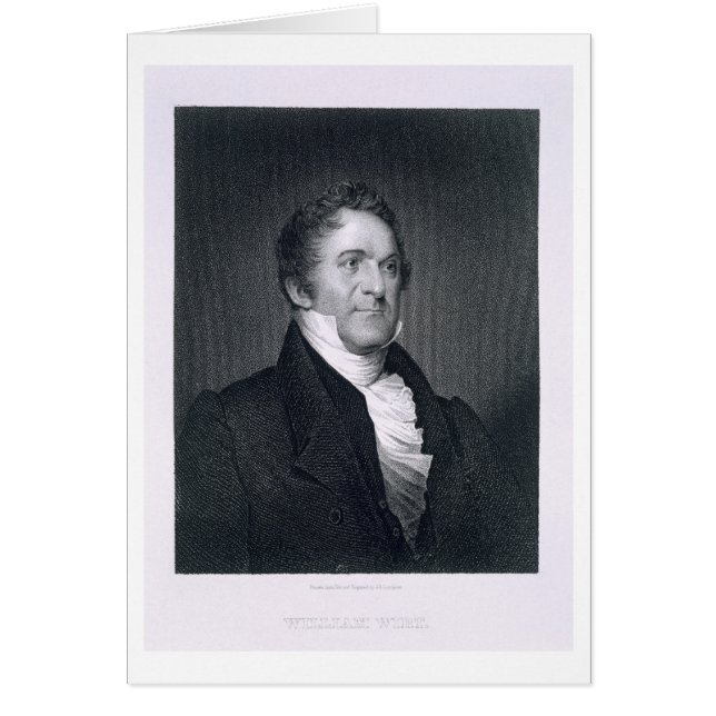 Cartão William Wirt (gravação) (Frente)