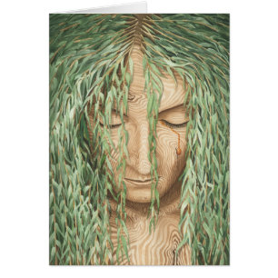 Cartão Willow Dryad Weeping