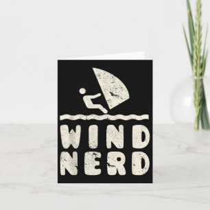 Cartão Wind Nerd Funny Windsurfer Windsurfing Beach Hobby