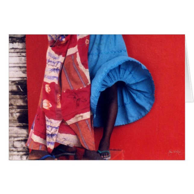 Cartão Windblown Skirt (Frente Horizontal)