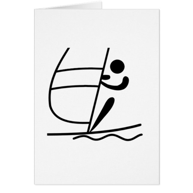 Cartão Windsurfing (Frente)