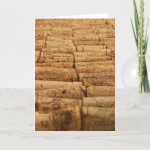 Cartão Wine Corks