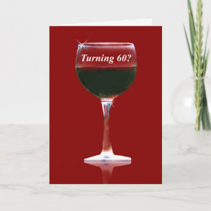 Cartão Wine Themed Happy 60th Birthday Funny Card