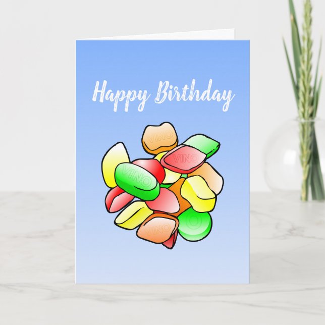 Cartão Winegum Birthday Card (Frente)