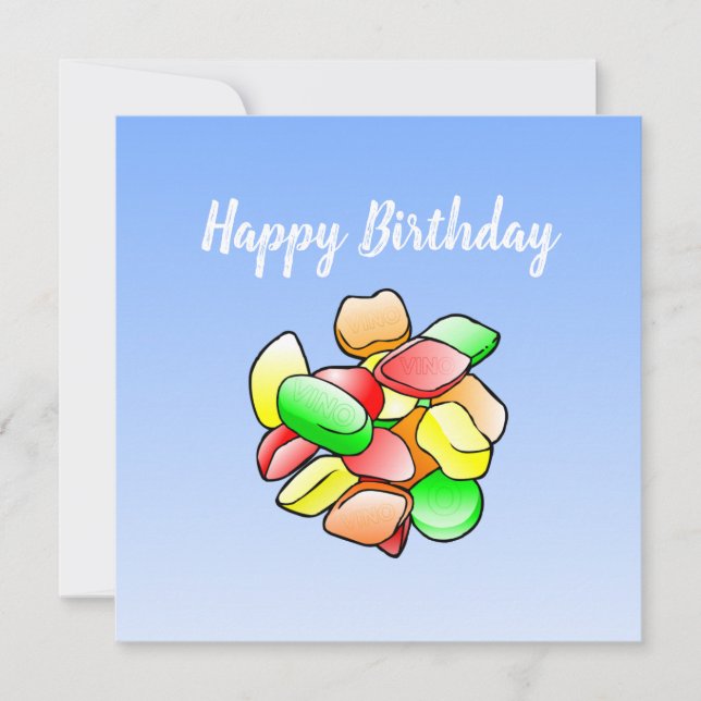 Cartão Winegum Birthday Card (Frente)