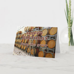 Cartão Winery Happy Birthday From Group