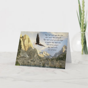 Cartão Wings As Eagles Isaiah 4o:31