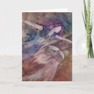 Cartão Wings Like Eagles Greeting Card