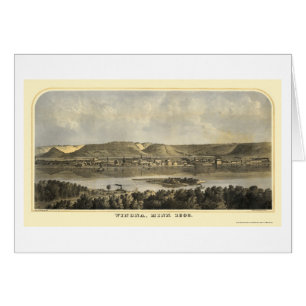 Cartão Winona County, mapa panorâmico do manganês - 186