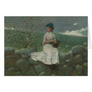 Cartão Winslow Homer - Peach Blossoms