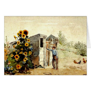 Cartão Winslow Homer - Quintal, Verão