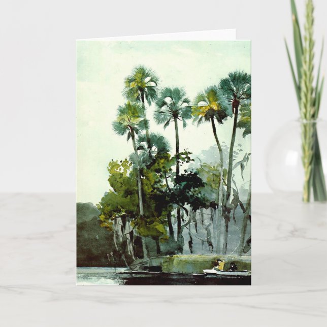 Cartão Winslow Homer - rio de Homosassa (Frente)