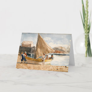 Cartão Winslow Homer trabalho de arte, Summertime