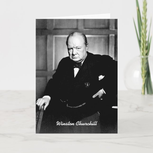 Cartão Winston Churchill (Frente)