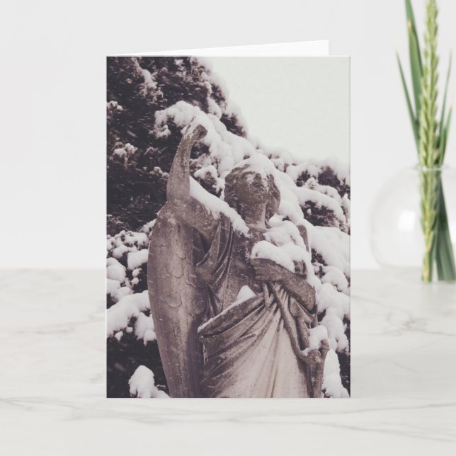 Cartão Winter Angel (Frente)