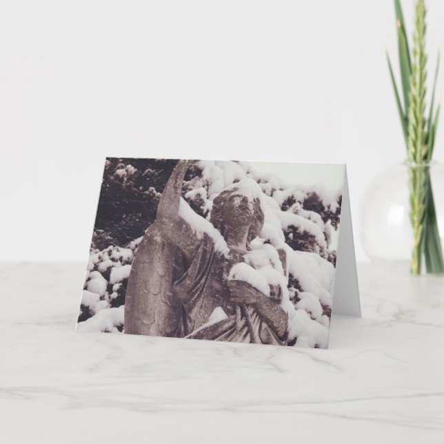 Cartão Winter Angel (Frente)