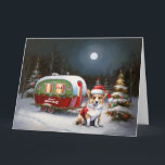 Cartão Winter Corgi Caravan Christmas Adventure<br><div class="desc">Adotar a magia de uma noite de inverno nevada enquanto uma caravana desliza graciosamente através da paisagem iluminada pela lua. A beleza serena da neve escutadora e o brilho encantador da lua criam uma cena cativante,  prometendo uma aventura inesquecível de Natal cheia de calor,  alegria e memórias queridas.</div>