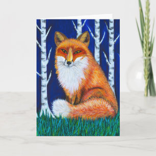 Cartão Winter Fox
