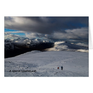 Cartão Winter Glencoe Scotland Landscape