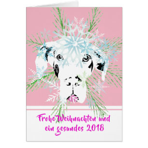 Cartão Winter Great Dane