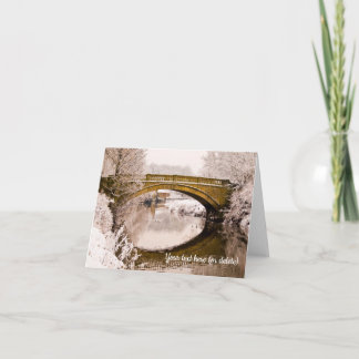 Cartão Winter in Pollok Park, Glasgow, Scotland