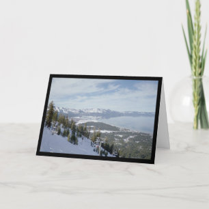 Cartão Winter in Tahoe- Song of Sol. 7:5 Greeting Card
