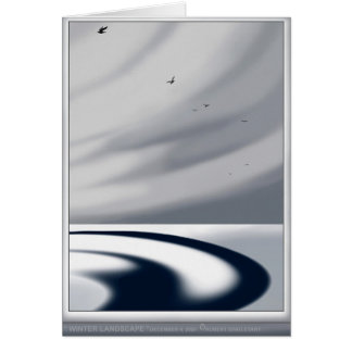 Cartão " WINTER LANDSCAPE " por Robert Singletary