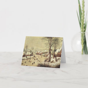 Cartão Winter Landscape with a Bird Trap - 1565