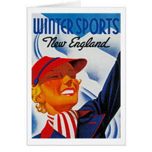 Cartão Winter Sports New England
