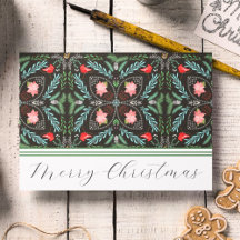 Winters Snowflakes, Poinsettias, Cardinhos