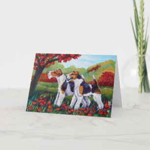 Cartão Wire Fox Terrier Cards