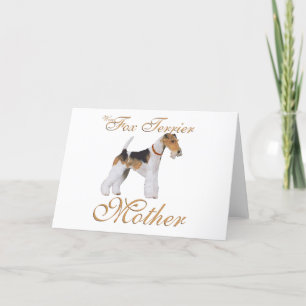 Cartão Wire Fox Terrier Dia das Mães