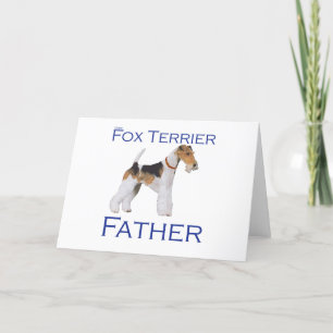 Cartão Wire Fox Terrier Dia dos Pais